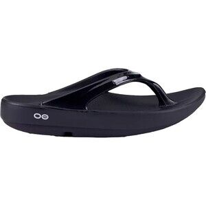 NEW~Women's Oofos Oolala Luxe Black Comfort Sandals Size 7